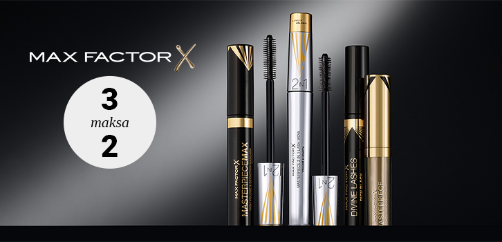 Max Factor - osta 3 - maksat vain 2 