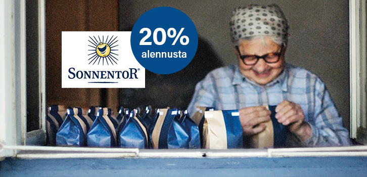Sonnentor - 20% alennusta!