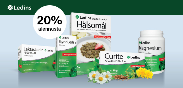 Ledins - 20% alennusta!