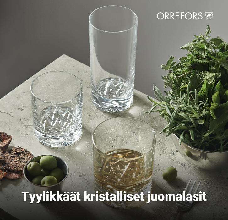 Kampanja Carat Drink- ja Cocktail-laseille Orreforsilta!