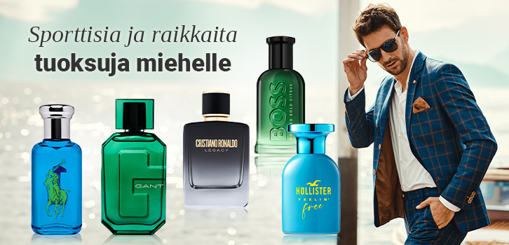 Sporttisia ja raikkaita tuoksuja miehelle