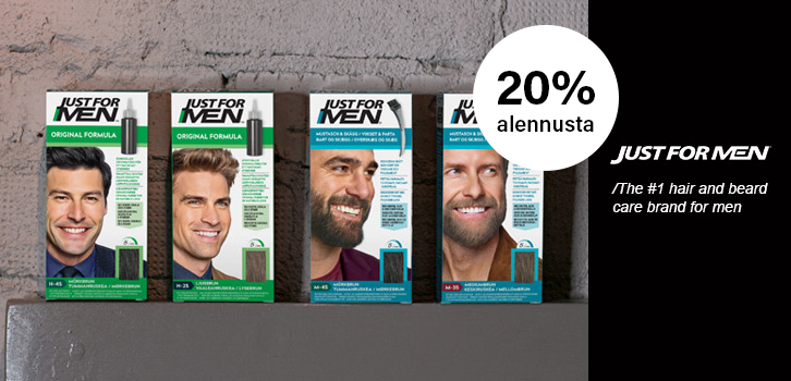 Just for Men - 20% alennusta