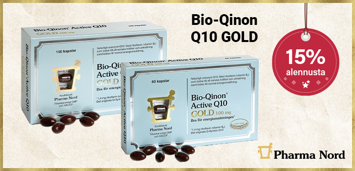 15 % alennus Bio-Quinon Q10 GOLD -tuotteesta