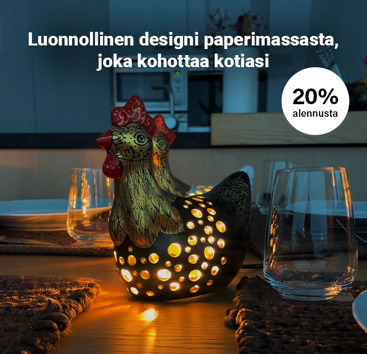 Sisusta käsintehdyillä paperimassahahmoilla!