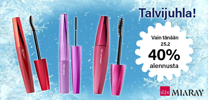 Vinterjuhla! Fiberwig-ripsiväri 40% alennus