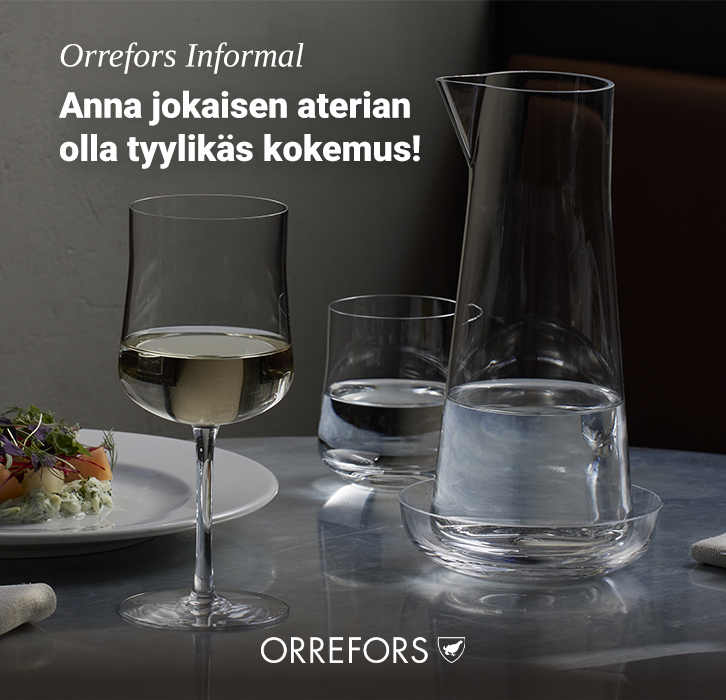 Kampanja Orrefors Informal -sarjassa! – Tee jokaisesta ateriasta tyylikäs kokemus.