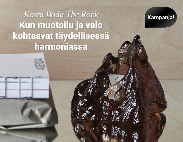 Kampanja Kosta Boda The Rock -tuotteille!