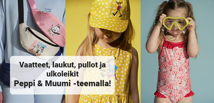Kaivata kesää yhdessä Pepin ja Muumien kanssa!