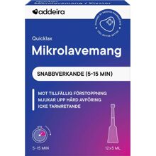 Addeira Quicklax Mikrolavemang 12 kpl/paketti