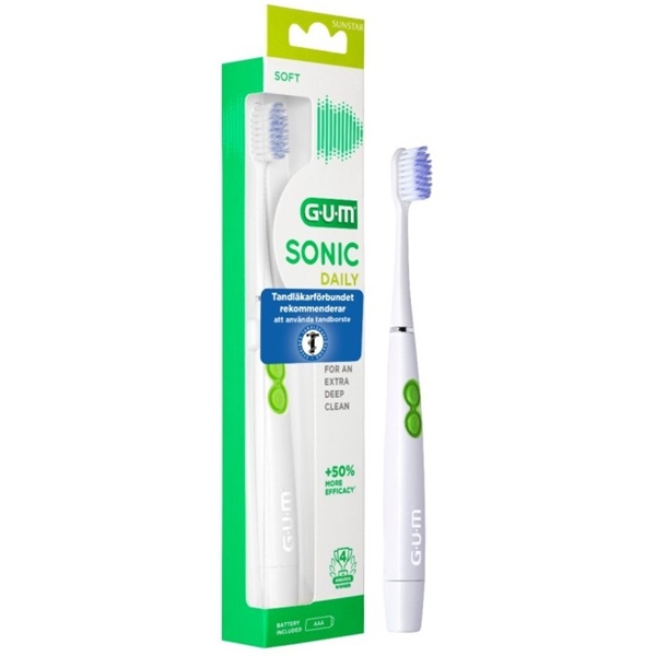 GUM ActiVital Sonic Toothbrush White (Kuva 1 tuotteesta 2)
