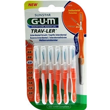 1  - GUM Travler Mellanrumsborste 0,9 mm 6 st/paket