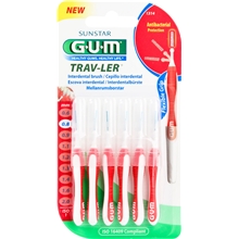 6 kpl/paketti - GUM Travler Mellanrumsborste 0,8mm 6st/paket