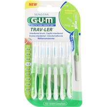 1 paketti - GUM Travler Mellanrumsborste 1,1mm 6st/paket