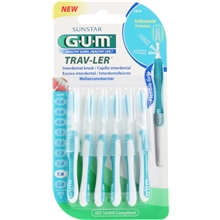 1 paketti - GUM Travler Mellanrumsborste 1,6mm 6st/paket