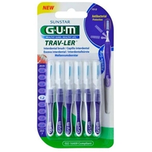 6 kpl/paketti - GUM Travler Mellanrumsborste 1,2 mm 6st/paket