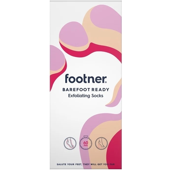 Footner Barefoot Ready Exfoliating Socks 1 par, -