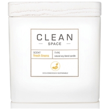 Clean Space Fresh Linens Scented Candle