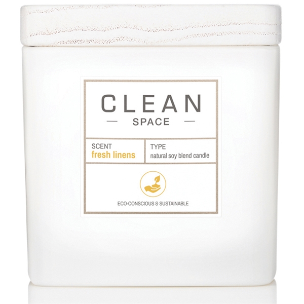 Clean Space Fresh Linens Scented Candle (Kuva 1 tuotteesta 3)