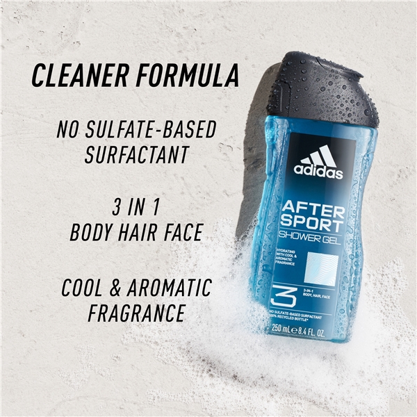 Adidas After Sport For Him - Shower Gel (Kuva 3 tuotteesta 6)