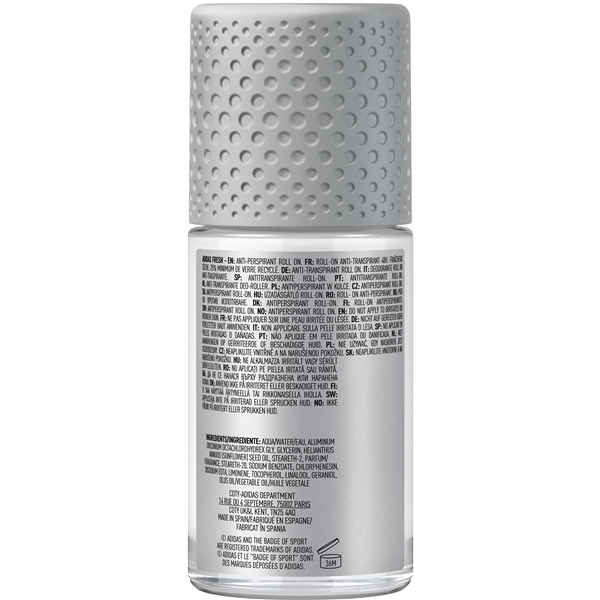 Adidas Fresh - 48H AntiPerspirant RollOn Deodorant (Kuva 2 tuotteesta 4)