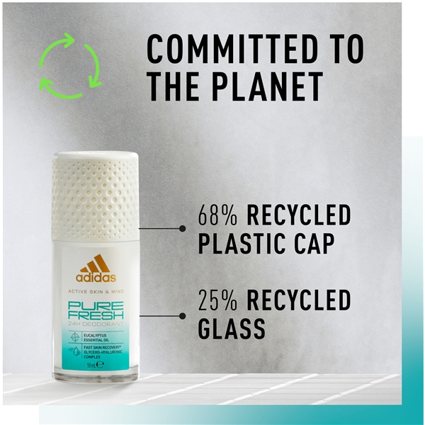 Adidas Pure Fresh - Roll On Deodorant (Kuva 5 tuotteesta 6)