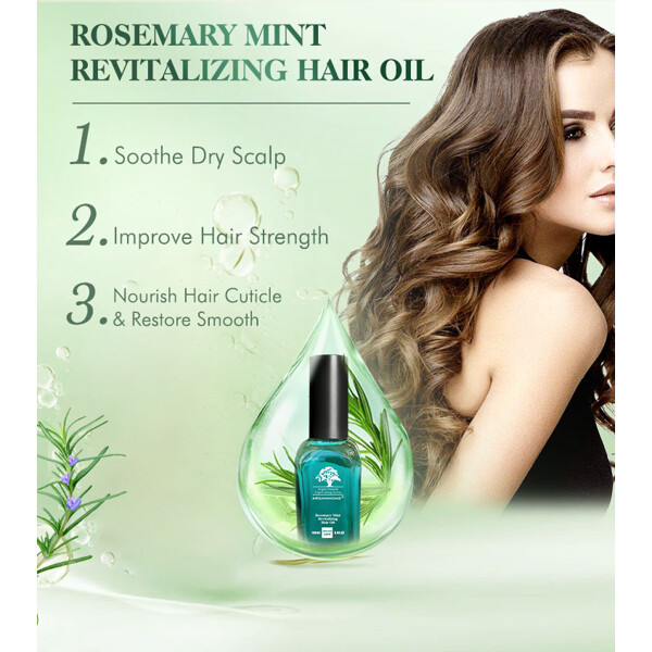 Arganmidas Rosemary Mint Revitalizing Hair Oil (Kuva 6 tuotteesta 9)