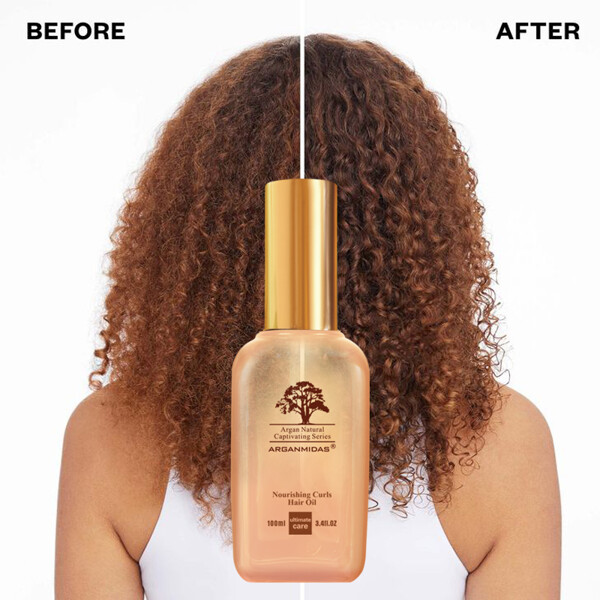 Arganmidas Nourishing Curls Hair Oil (Kuva 4 tuotteesta 8)