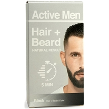 1 set - Black - Active Men Hair + Beard Color