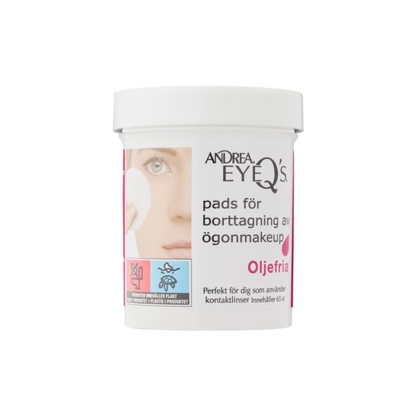 EyeQ Oil Free Makeup Remover Pads 65 kpl/paketti, Andrea