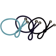 3 kpl - Blue Hair Ties With Small Bow