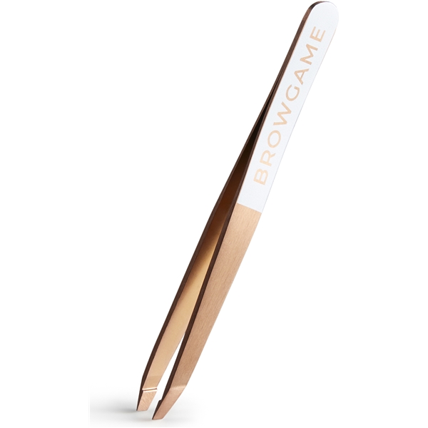 Browgame Prestige Slanted Tweezer Rose Gold (Kuva 1 tuotteesta 4)