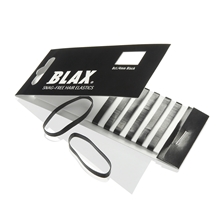 8 kpl/paketti - Black - Blax Snag Free Hair Elastics