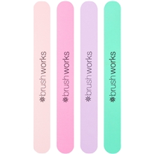 1 set - Brushworks Pastel Coloured Nail Files Set