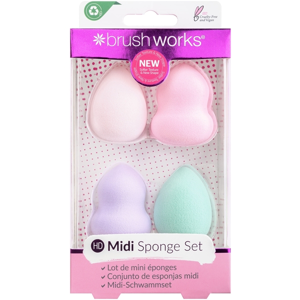 Brushworks HD Midi Blender Sponge Set (Kuva 1 tuotteesta 2)