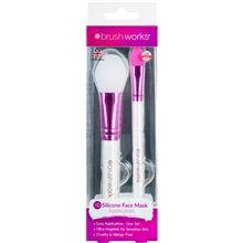 2 kpl/paketti - Brushworks Silicone Face Mask Applicators