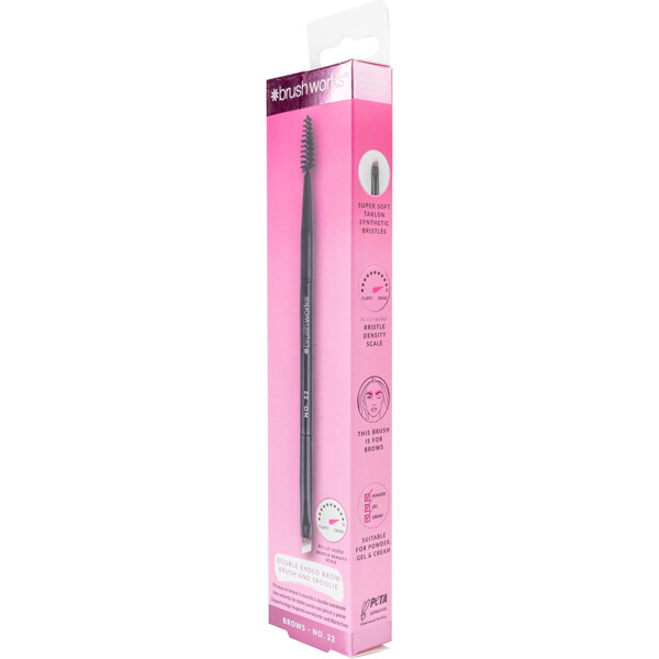 Brushworks No. 22 Brow Brush & Spoolie (Kuva 2 tuotteesta 6)