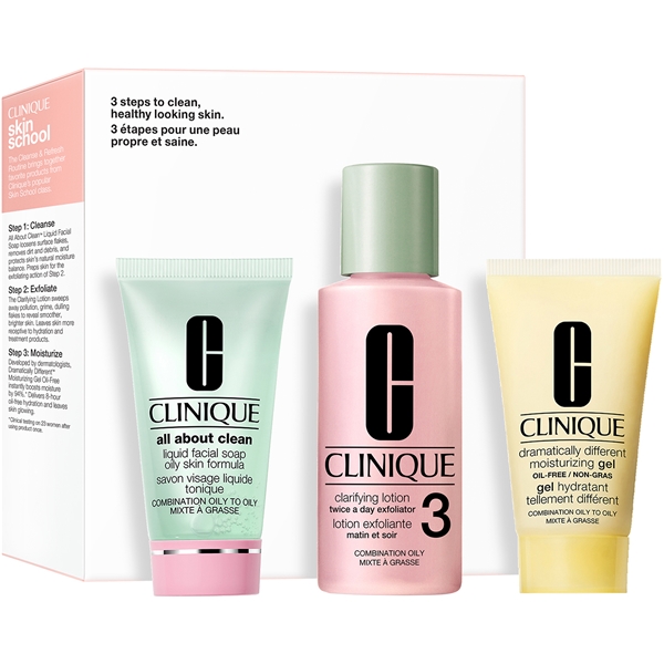 3 Step Skin Care Intro Set, Skin Type 3 180 ml, Clinique