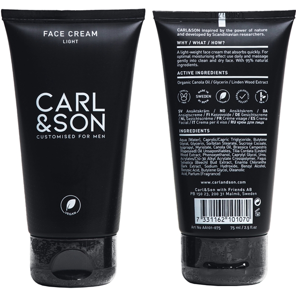 Carl&Son Face Cream Light (Kuva 2 tuotteesta 2)