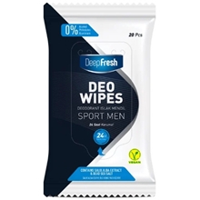 20 kpl/paketti - Deep Fresh Deo Wipes Sport Men