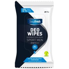 20 kpl/paketti - Deep Fresh Deo Wipes Sport Men