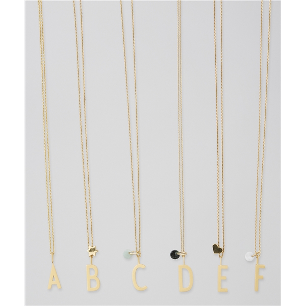 Design Letters Necklace Chain 45 cm Gold (Kuva 2 tuotteesta 2)