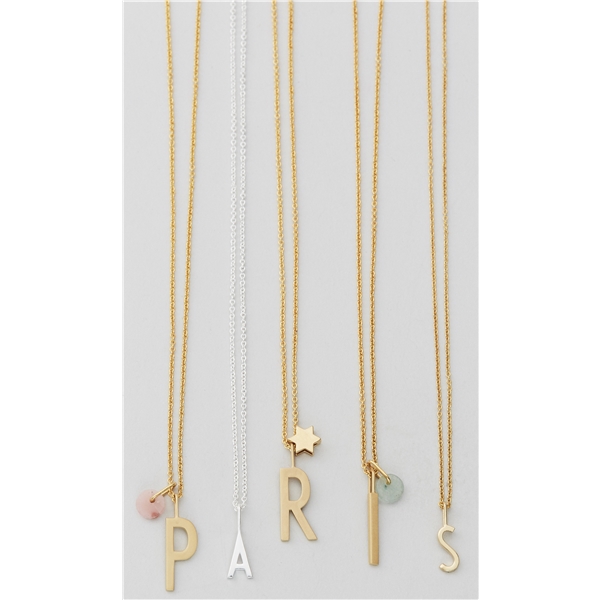 Design Letters Necklace Chain 60 cm Gold (Kuva 2 tuotteesta 2)