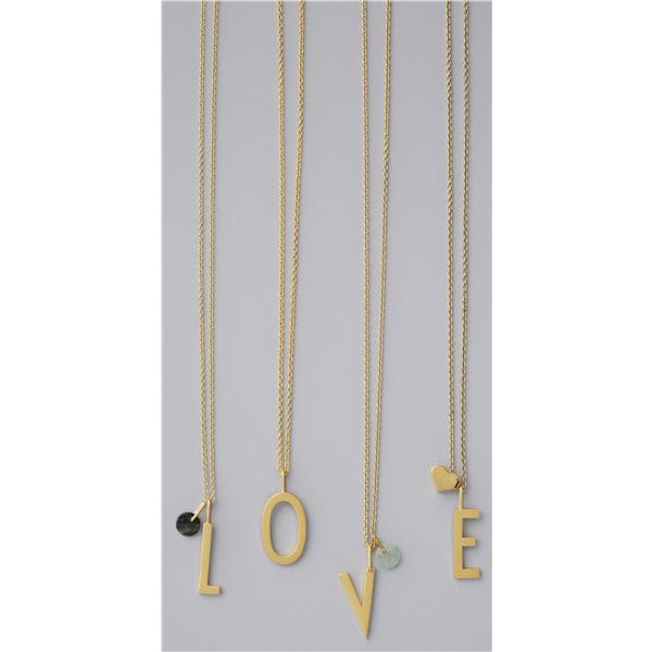 Design Letters Heart Charm Gold (Kuva 2 tuotteesta 2)