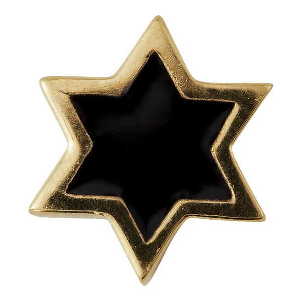 Design Letters Enamel Star Charm Gold Black (Kuva 1 tuotteesta 2)