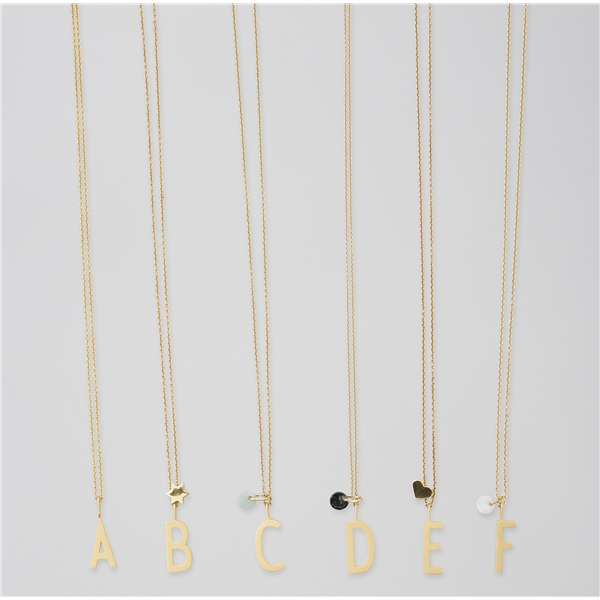 Design Letters Archetype Charm 16 mm Gold A-Z (Kuva 2 tuotteesta 2)