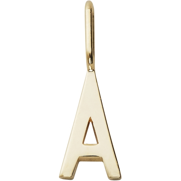 Design Letters Archetype Charm 10 mm Gold A-Z (Kuva 1 tuotteesta 3)