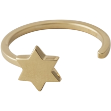 Design Letters Star Ring Gold