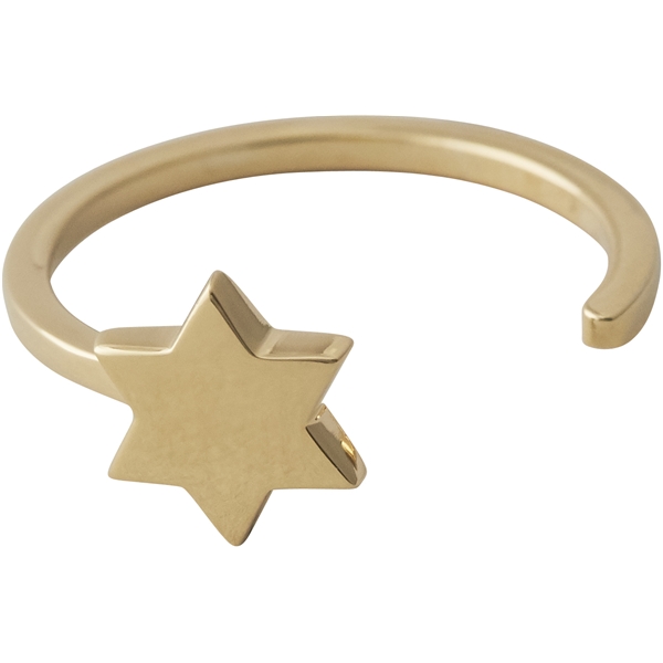Design Letters Star Ring Gold (Kuva 1 tuotteesta 2)