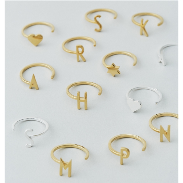 Design Letters Star Ring Gold (Kuva 2 tuotteesta 2)