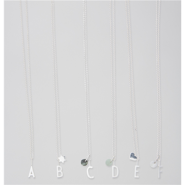 Design Letters Silver Dark Green Marble Charm 6 mm (Kuva 2 tuotteesta 2)
